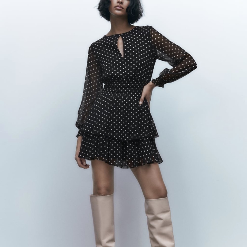 Zara Polka Dot Print Dress💟